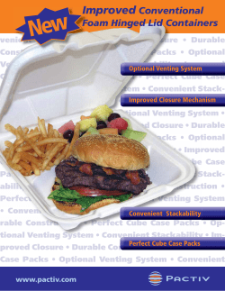 Improved Conventional Foam Hinged Lid Containers