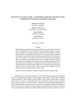 Structure at every scale: A semantic network