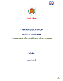 Citt&agrave; di Palermo - International Organization for Migration