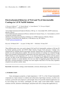 Electrochemical Behavior of NiAl and Ni3Al Intermetallic Coatings in