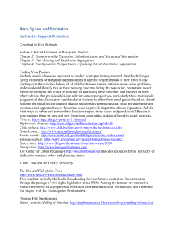 Race, Space, and Exclusion