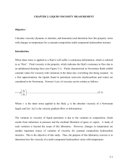 chapter 2: liquid viscosity measurement