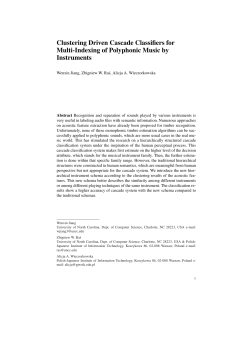 Clustering Driven Cascade Classifiers for Multi