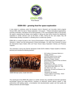 EDEN ISS &ndash; growing food for space exploration