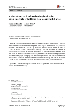 A min-cut approach to functional regionalization, with a