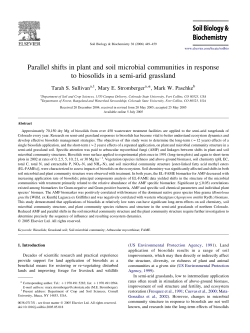 Parallel shifts in plant and soil microbial communities in - CLU-IN