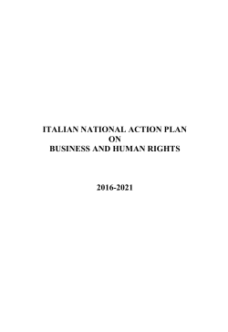 italian national action plan on business and human rights 2016-2021