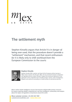 The settlement myth