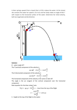 A diver springs upward from a board that is 4.50 m above the water