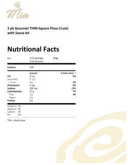 Nutritional Facts