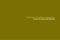 Heritage tourism Handbook - Historic Preservation Division