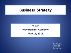 Business Strategy - Fairfax County Economic Development Authority