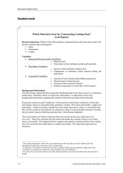 Myp Science TSM - TIS
