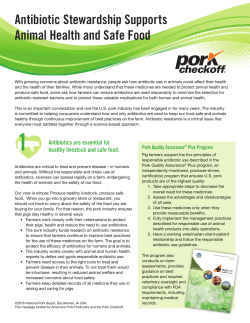 Antibiotic Stewardship Supports Animal Health and