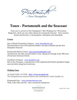 Touring the Seacoast