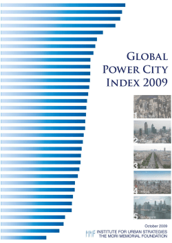 Global Power City Index 2009
