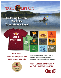 Ordering Custom Trail Life Troop Gear is Easy!