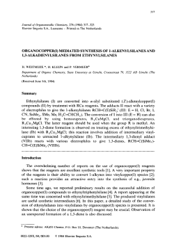 ORGANOCOPPER(1) MEDIA~D SYNTHESIS OF I
