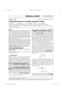 A Bayesian approach to targeted experiment design