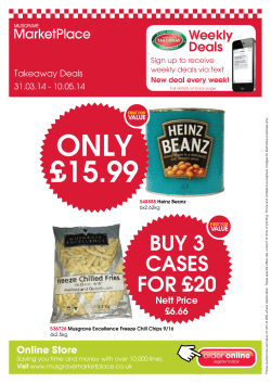 ONLY &pound;15.99 - Musgrave Marketplace