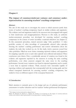 Chapter 4 The impact of construct-irrelevant variance and construct