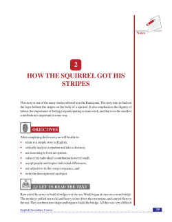 2 HOW THE SQUIRREL GOT HIS STRIPES
