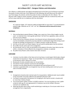 Art in Bloom policies - Saint Louis Art Museum