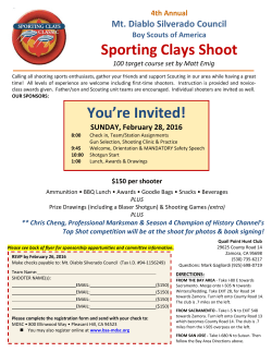 Sporting Clays Shoot You`re Invited!