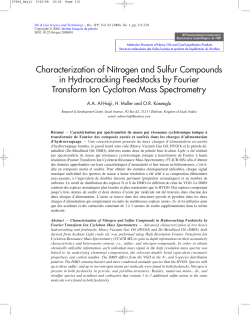 Characterization of Nitrogen and Sulfur Compounds in