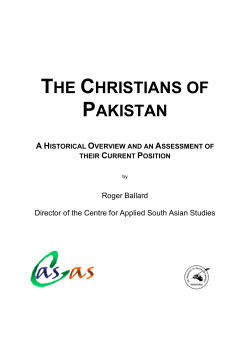 the christians of pakistan