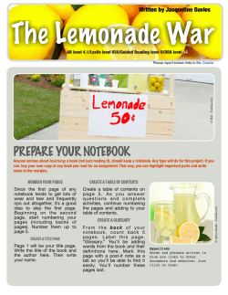 PREPARE YOUR NOTEBOOK