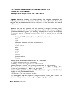 The Lessons of Japanese Internment during World War II Freedom