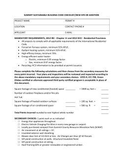Summit Sustainable Building Code Checklist