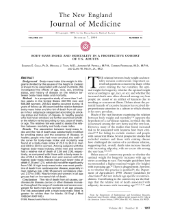100799 Body-Mass Index and Mortality in a Prospective