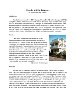 Ecuador and the Galapagos