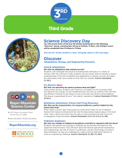 3rd Grade - Roper Mountain Science Center!