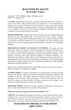 haunted by goats - Brooklyn Publishers