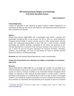 Kugelmann, Will training - International Federation of Catholic