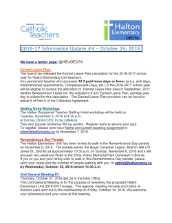 the PDF file - Halton Elementary OECTA