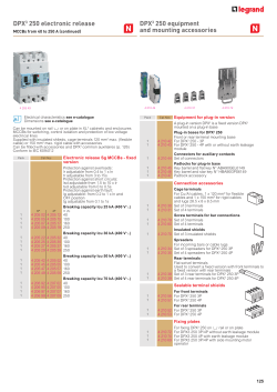 DPX3 250 electronic release DPX3 250 equipment and