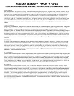 priority papers - BBYO International Convention 2017