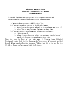 Biology Skills List