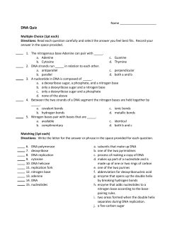 DNA Quiz