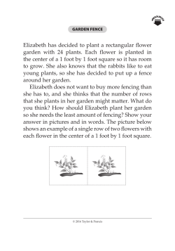 Elizabeth has decided to plant a rectangular flower garden with 24