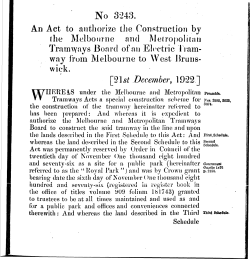 Melbourne to West Brunswick