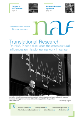 Fall 2014 News - Netherland