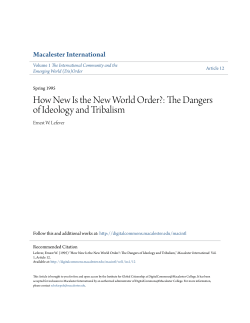 How New Is the New World Order?: The Dangers