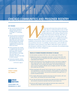 Chicago Communities and Prisoner Reentry