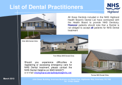 List of Dental Practitioners