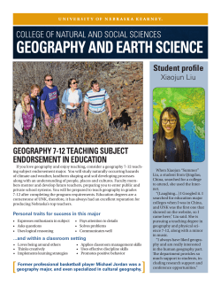 GEOGRAPHY AND EARTH SCIENCE